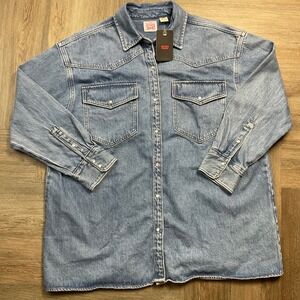 Classic Denim Button Down Shirt for Men